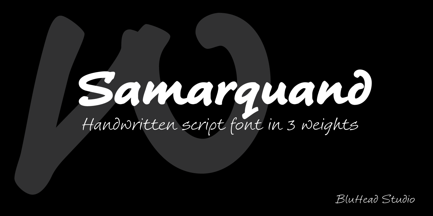 Przykładowa czcionka Samarquand #1